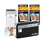 KODAK Mini 2 Retro 4PASS Mobiler Fotodrucker...