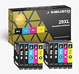 INBUSCO 10x Drucker Patronen kompatibel mit Epson...